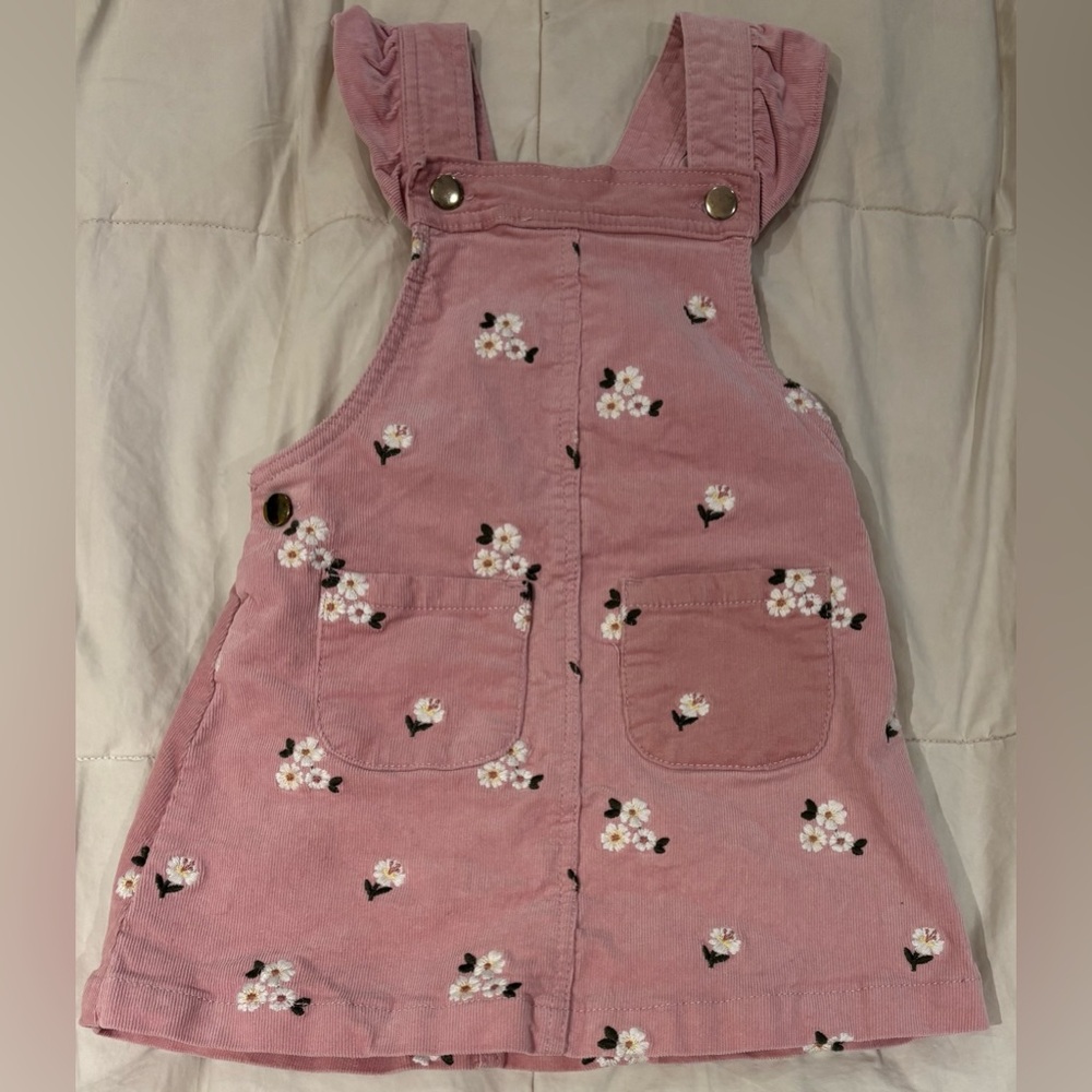Cupcakes and Cashmere Floral Overalls Size 2T